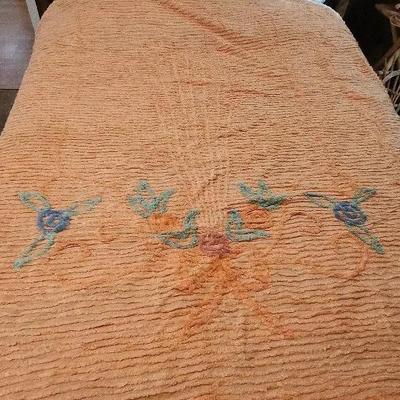 Pink Bedspread & Satin Trim Blankets 