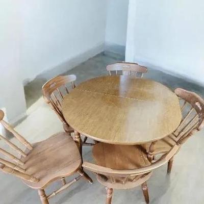 Small Kitchen Table & Six Chairs