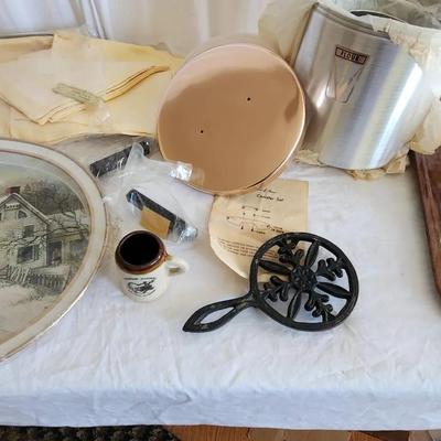 Vintage Diet Pepsi Drinking Glasses, Iron Spoon Rest, New Set Of Nesting Canisters