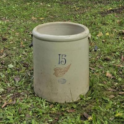 15-Gallon Red Wing Crock