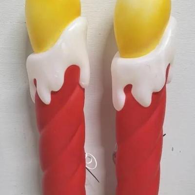Pan Asian Creations Blow Mold Christmas Candles - Lot 1 (WH6)