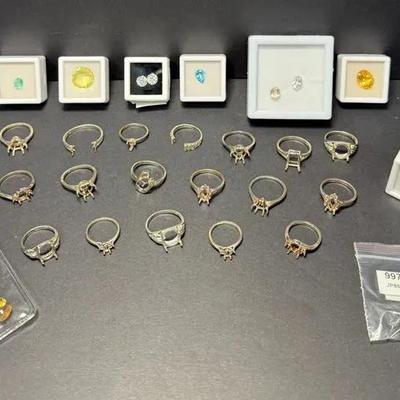 Genuine Gemstones with Sterling Silver Ring Setting –  Create Your Own