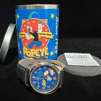 2004 Popeye the Sailor Man 75th Anniversary Collectible Watch in Original Tin & Box – Unused