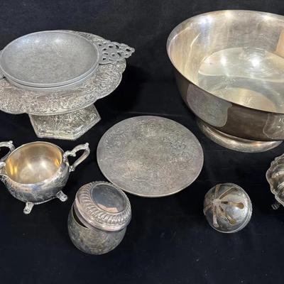 Vintage Silverplate & Pewter Serving Collection – International Silver Co., Stieff, 1835–1985
