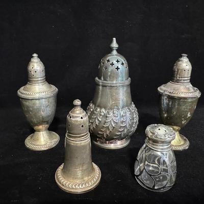Collection of Vintage and Sterling Silver Salt Shakers – Reed & Barton, Duchin Creations, and Englis