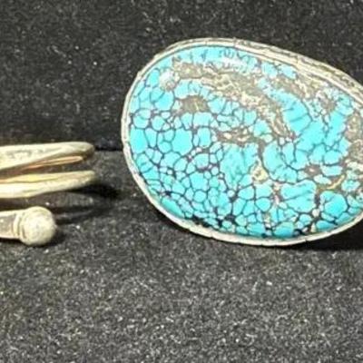 6 Vintage & Costume Rings – Turquoise, Gemstones & Sterling-Style Designs