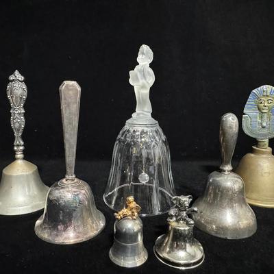 Hand Bells – Vintage & Antique, Mixed Metals, Glass, Figural & Themed Designs