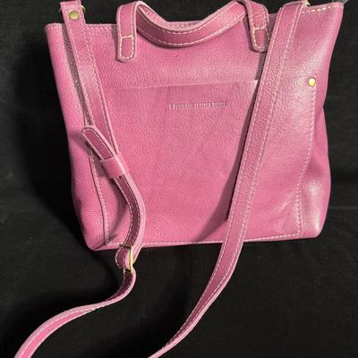 Portland Leather Goods Small Zip Tote – Orchid Pink Crossbody Purse