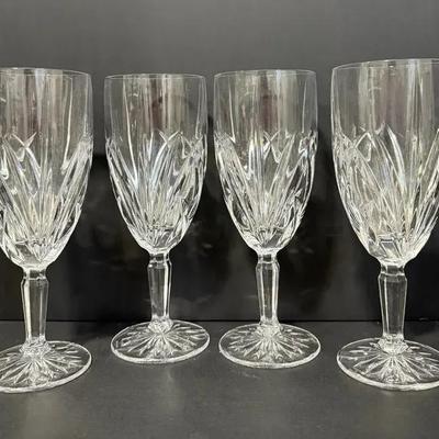4 Marquis by Waterford Crystal Wine Glasses – Elegant Cut Design