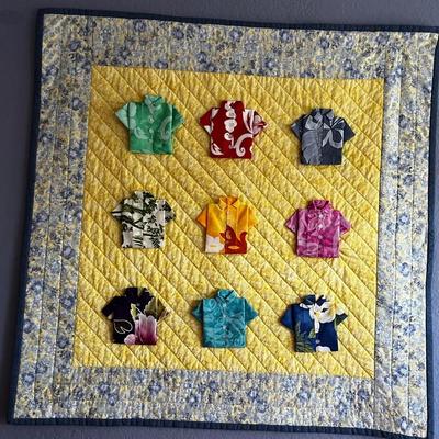 31” X 31” Hand Quilted Art Of Shirts