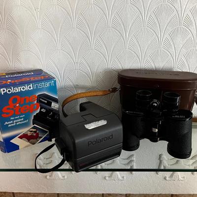 Polaroid Instant One Step Camera & Bausch & Lomb Binoculars