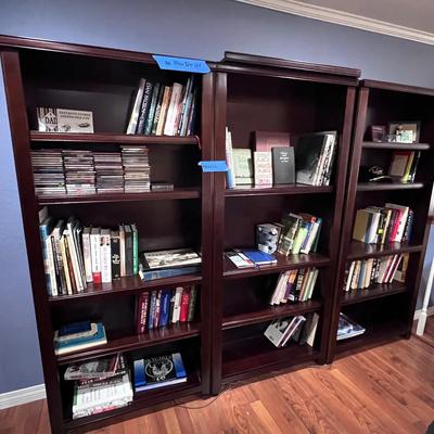 Wall Unit Bookcases, Set Of 3