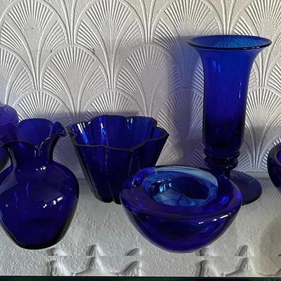 Cobalt Blue Bowls & Vases