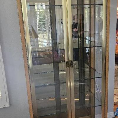 Brass & Glass Display Cabinet