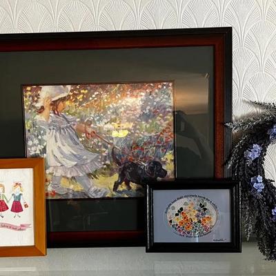 art print titled "Puppy Pull" by the artist Corinne Hartley & Other Items