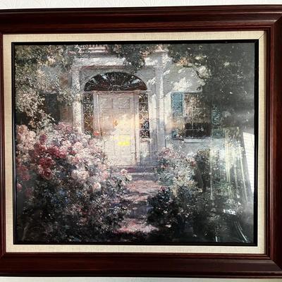 30 X 26 Framed Print Of Front Door Of A House