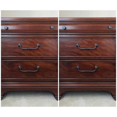 Pair of Legacy Mahogany Nightstands