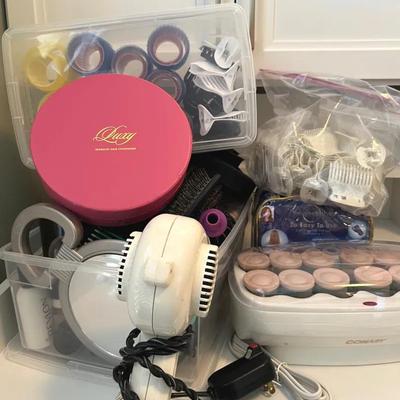 Hair Care Essentials with Brushes, Dryer, Extensions, Halo