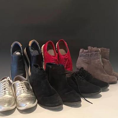 Suede Booties, Tie Up Casual Shoes