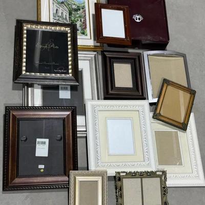 Quality Vintage & Contemporary Picture Frames (13), Assorted Sizes