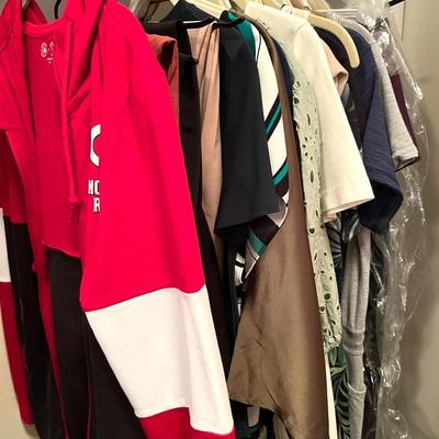 Rack of Designer Separates, Dresses with Vince, Calvin Klein