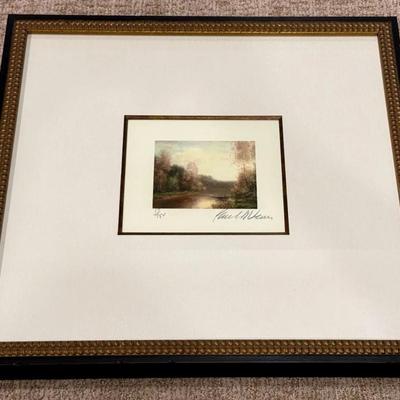 Paul Vernes Framed Giclee ‘Creels Point’ with COA, Signed & Numbered 17/750