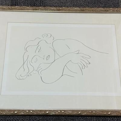 Large Henri Matisse Art Print With Custom Frame
