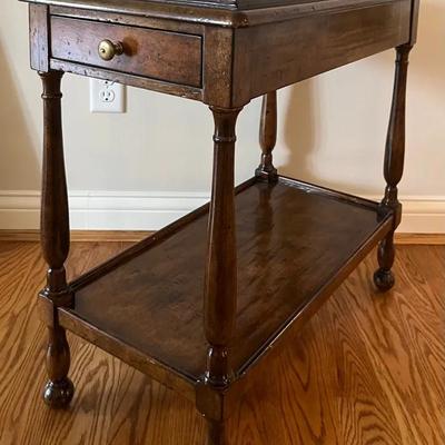 Traditional Dark Wood Side Table
