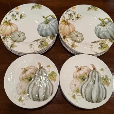 Discontinued Pier 1 ‘Autumn Bliss’ Salad & Dinner Plates (16 Total)