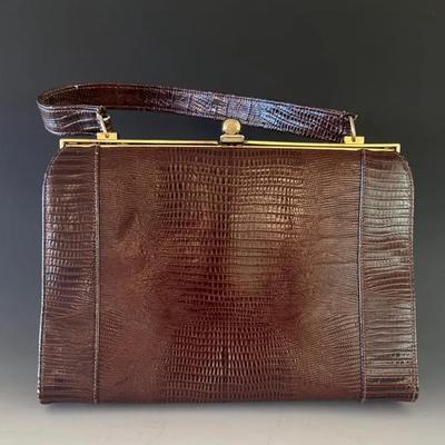 Vintage Lizard Handbag