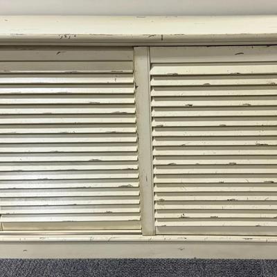 Hammary Shutter Console Or Buffet Table Storage Cabinet