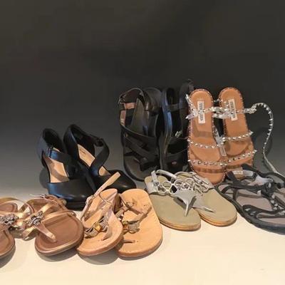 Sandals (6) and NWT Clark Heels