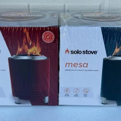 Pair (2) Solo Stove Mesa Tabletop Fire Pits, Both Brand New In Box