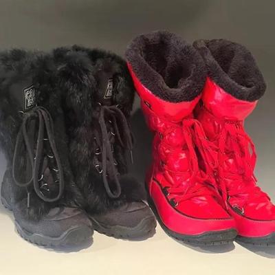 Coach and Sporto Faux Fur and Fleece Lined Boots Size 6