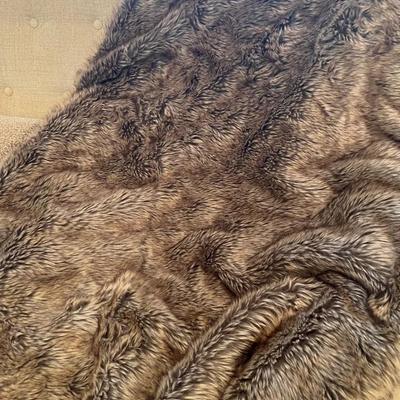 Faux Fur Throw