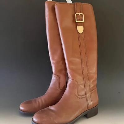 Coach Brown Leather Boots
