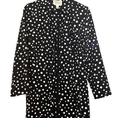 Talbots Polka Dot Cotton Coat