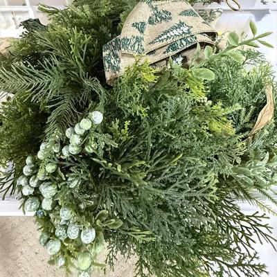 Large Assortment of Faux Winter & Holiday Greenery