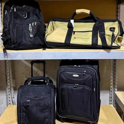 Luggage (4 Count) With Samsonite, Travelwell, Swiss Gear Backpack