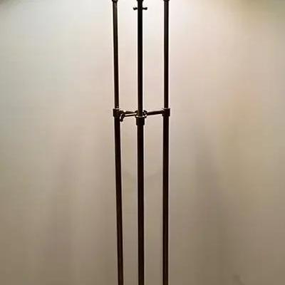 Traditional Three Column Brass Floor Lamp