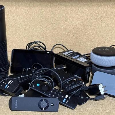Amazon Smart Home Devices, Speakers, Remotes, Cords