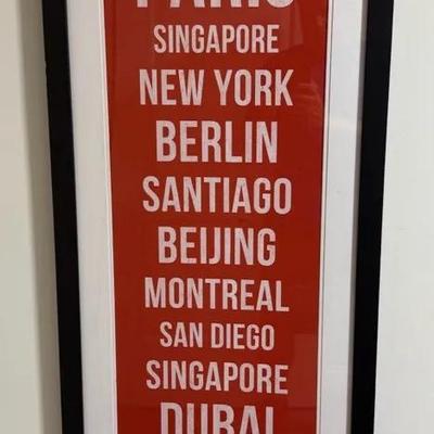 Large Framed World Cities Wall Art By Great Big Canvas