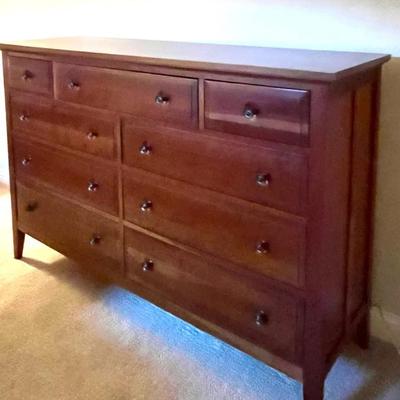 Stanley Cherry Chest, Nine Drawers