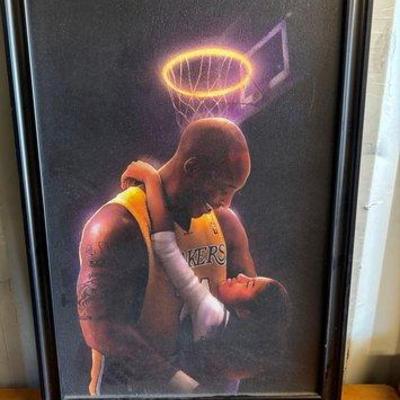 4068 • kobe bryant and framed picture