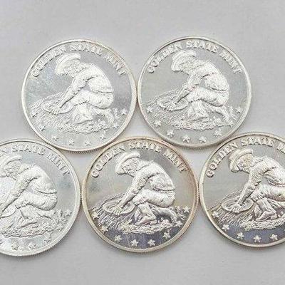 1256 • (4) .999 golden state mint rounds