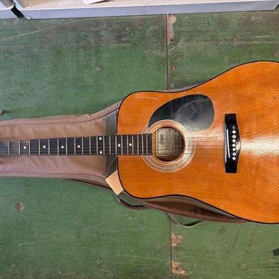 6098 • goya dreadnought acoustic guitar with taylor carrying case