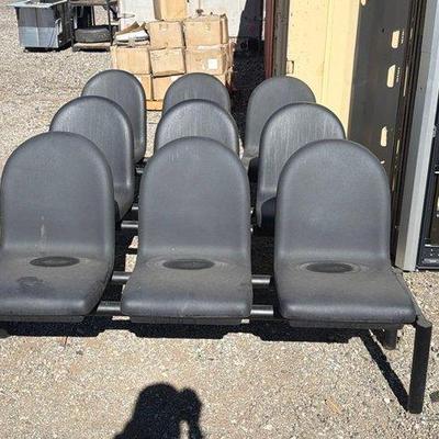 91506 • (3) 3 seat bench chairs