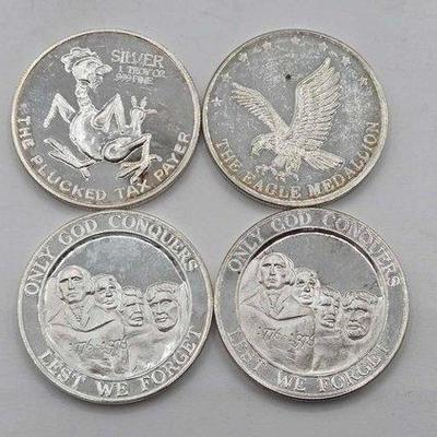 1260 • (4) .999 fine silver rounds