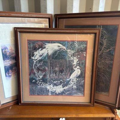 4066 • 3 framed pictures