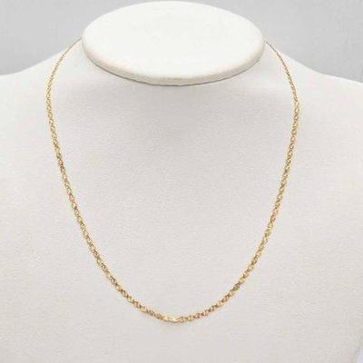 812 • 10k gold necklace, 1.2g